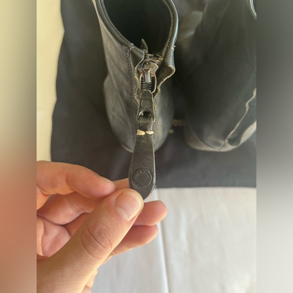 $450 Rag & Bone Size 7.5(37.5) Leather Ankle Boots Heels Shoes - Picture 6 of 14